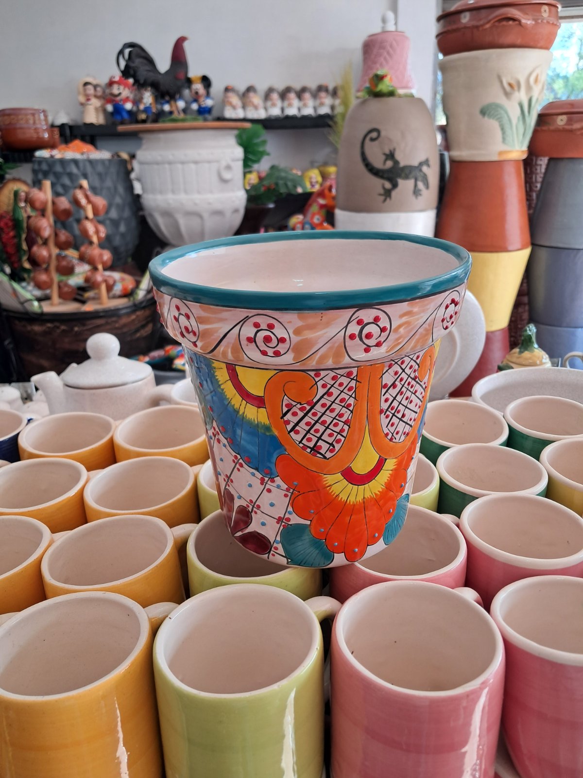 maceta de vaso mediana