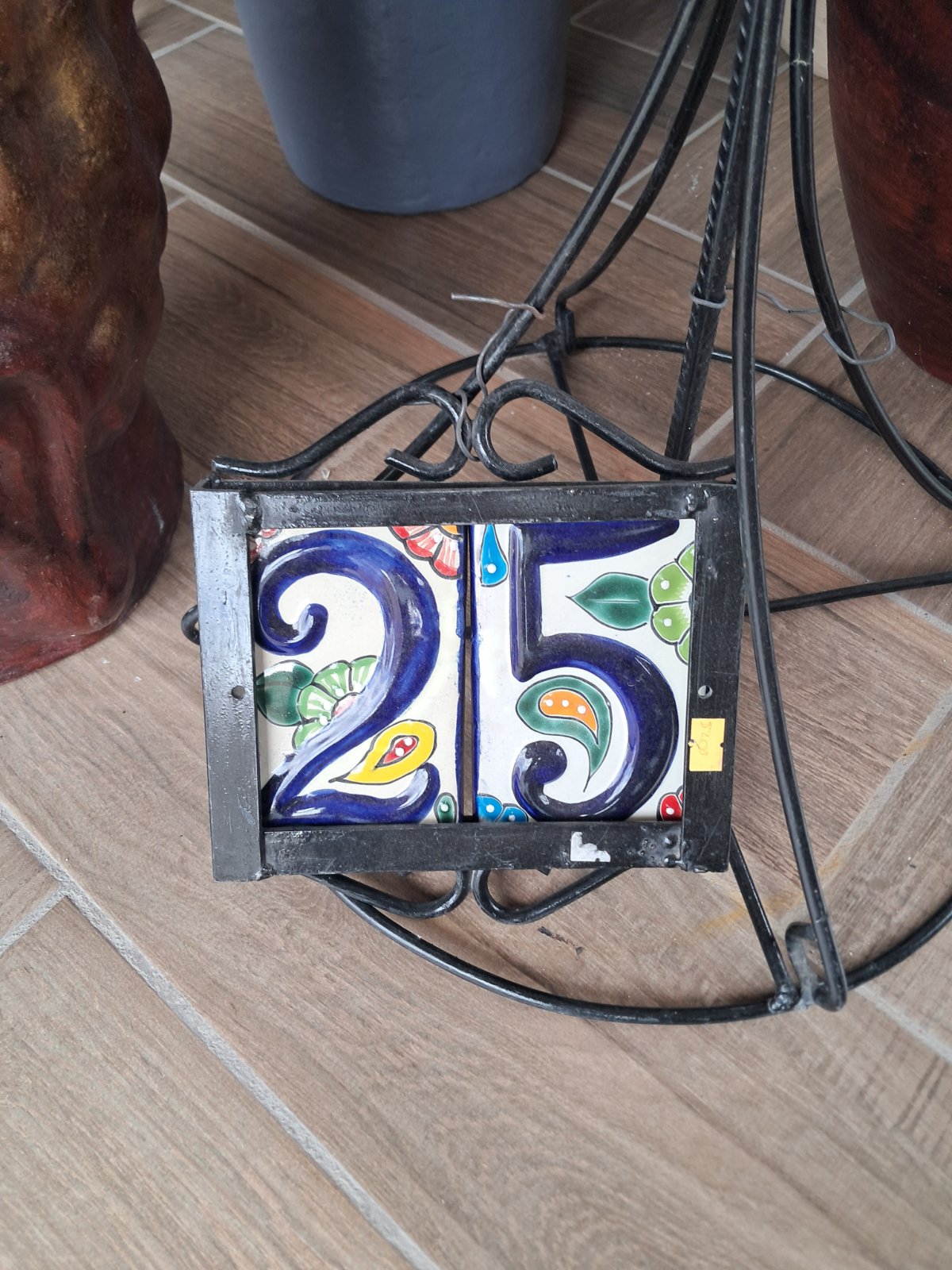 base de fierro para 2 numeros