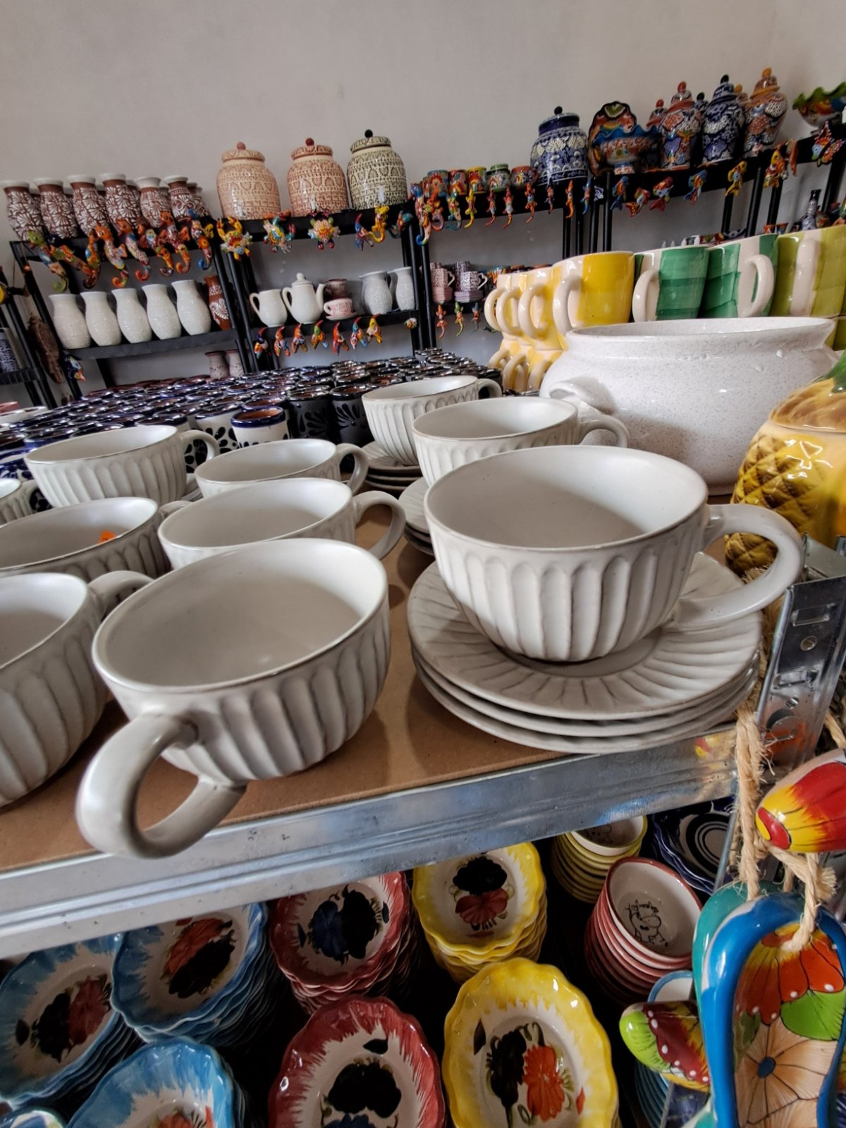 juego de taza gris grande