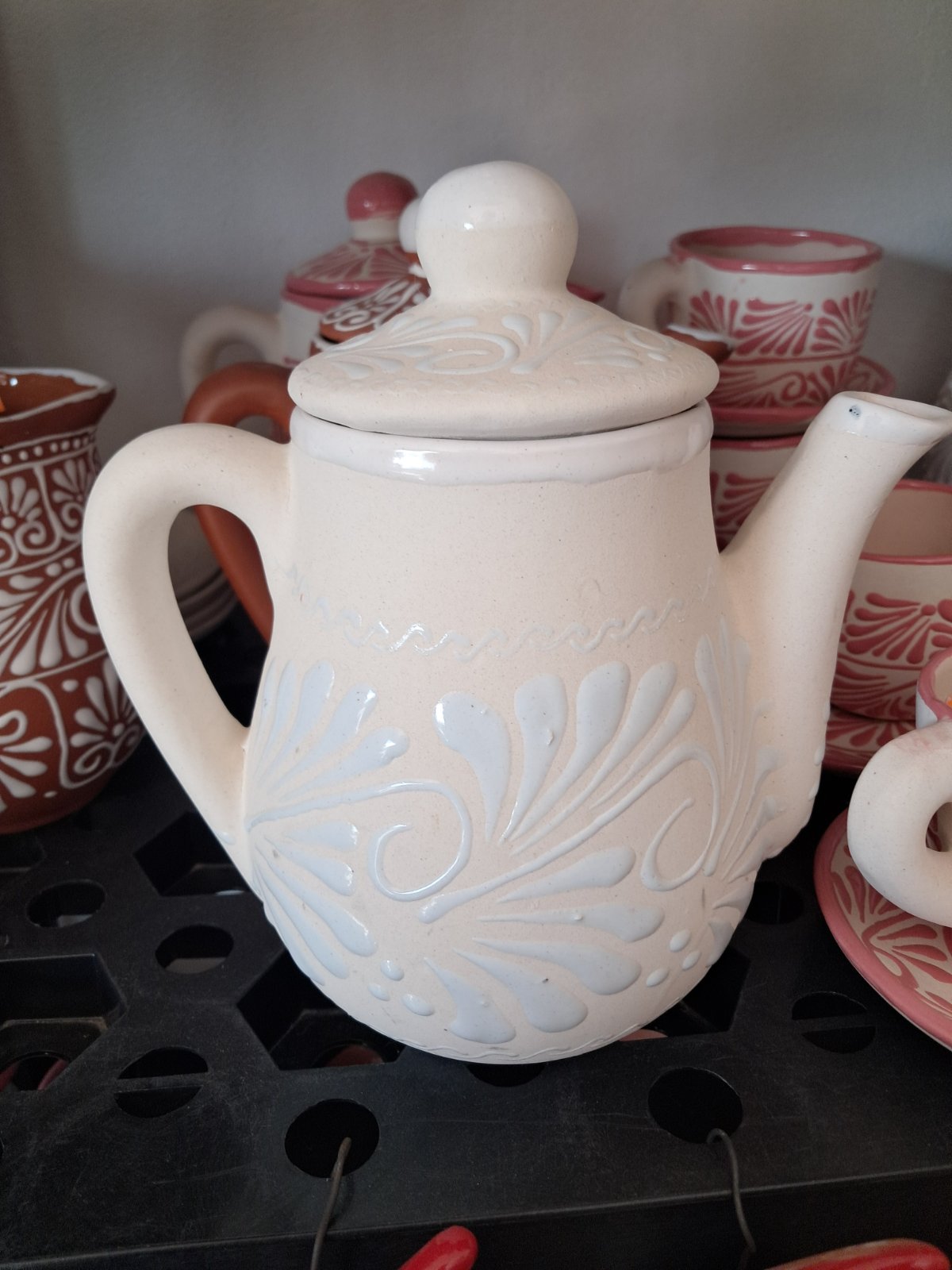 cafetera color blanco