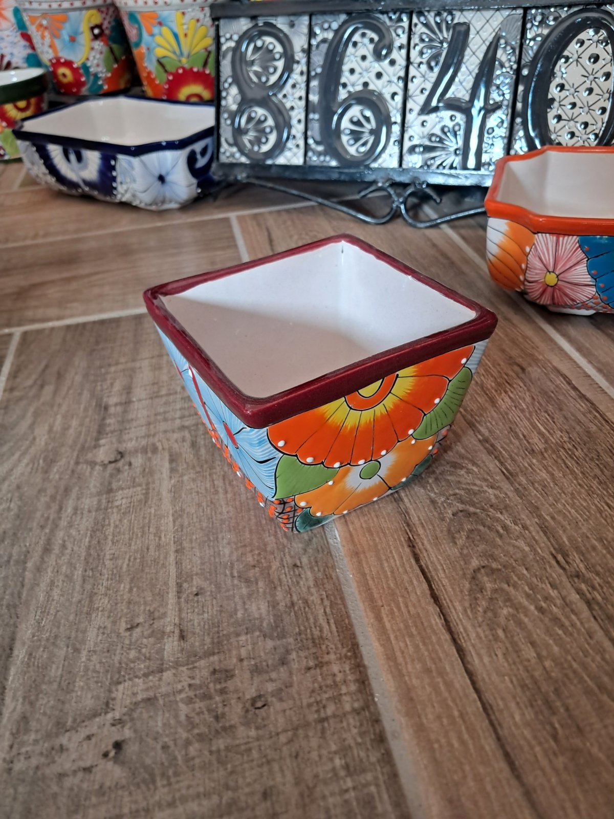 maceta rectangular mediana mini