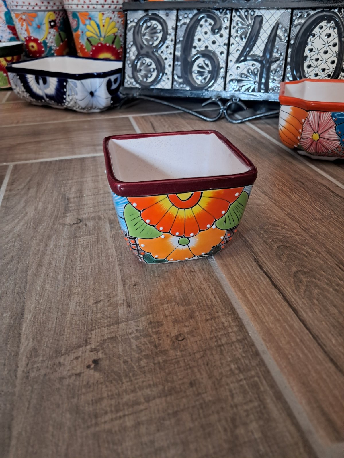 maceta rectangular grande mini