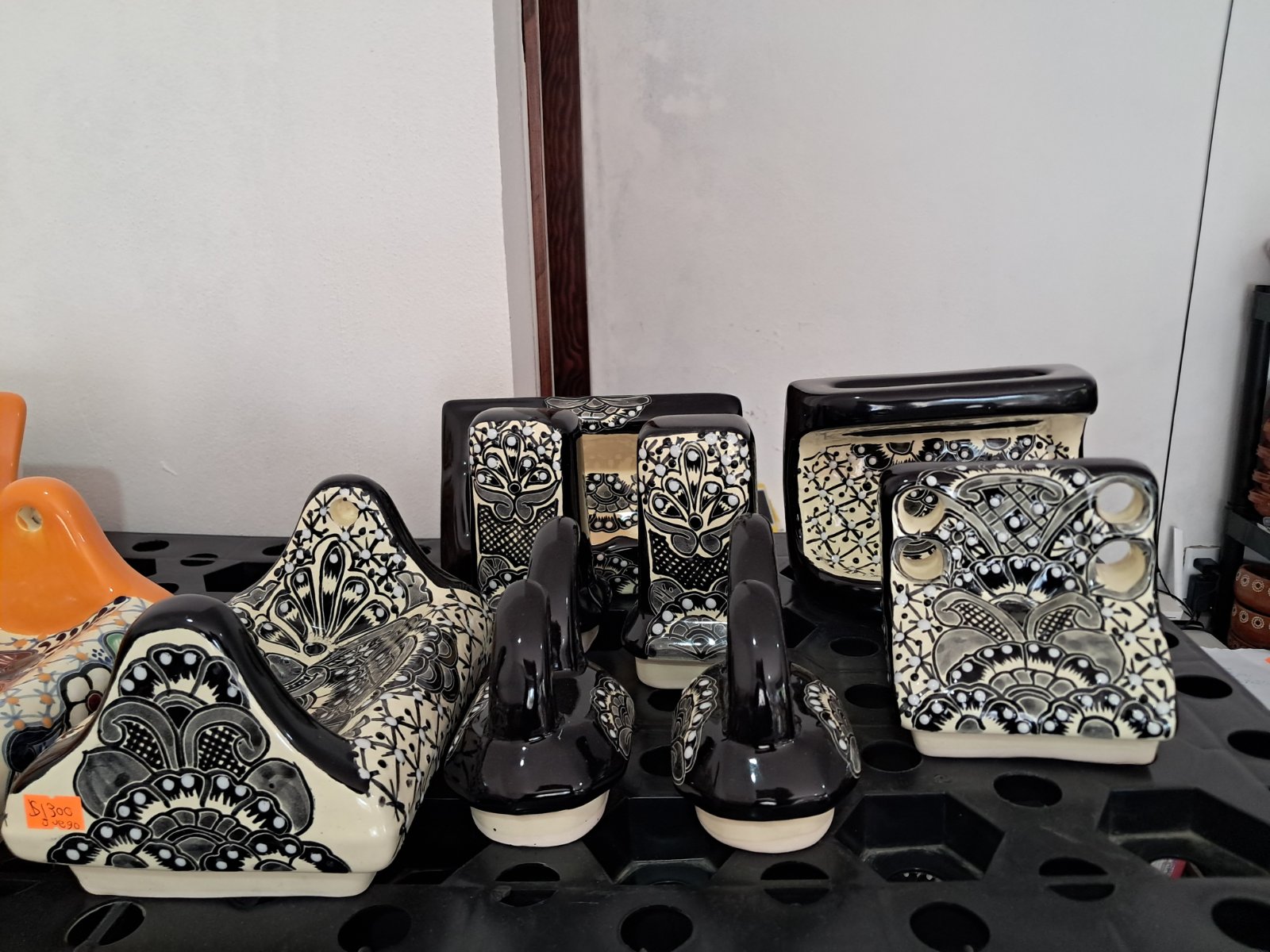 juego de baño negro