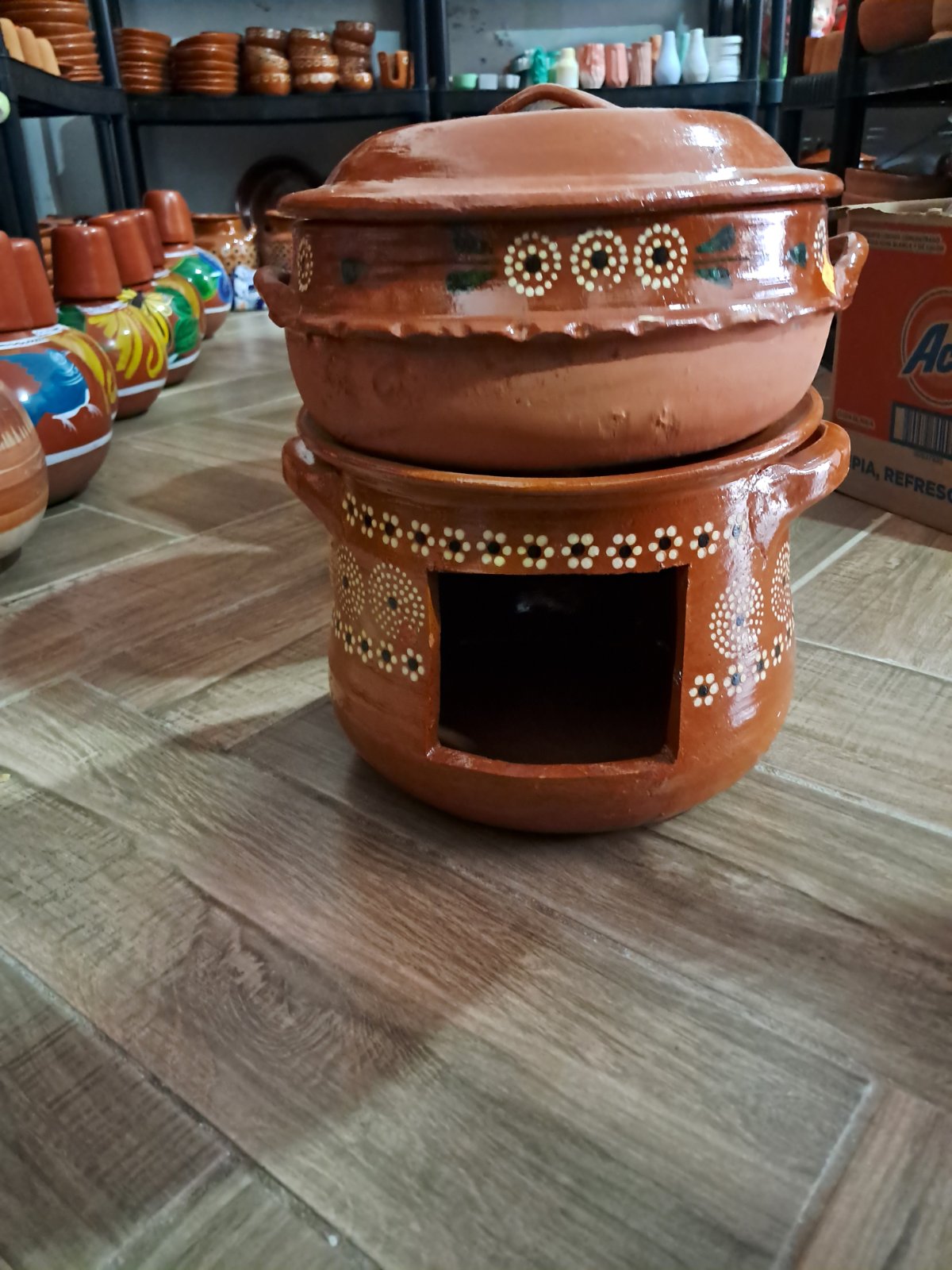 brasero grande para cazuela