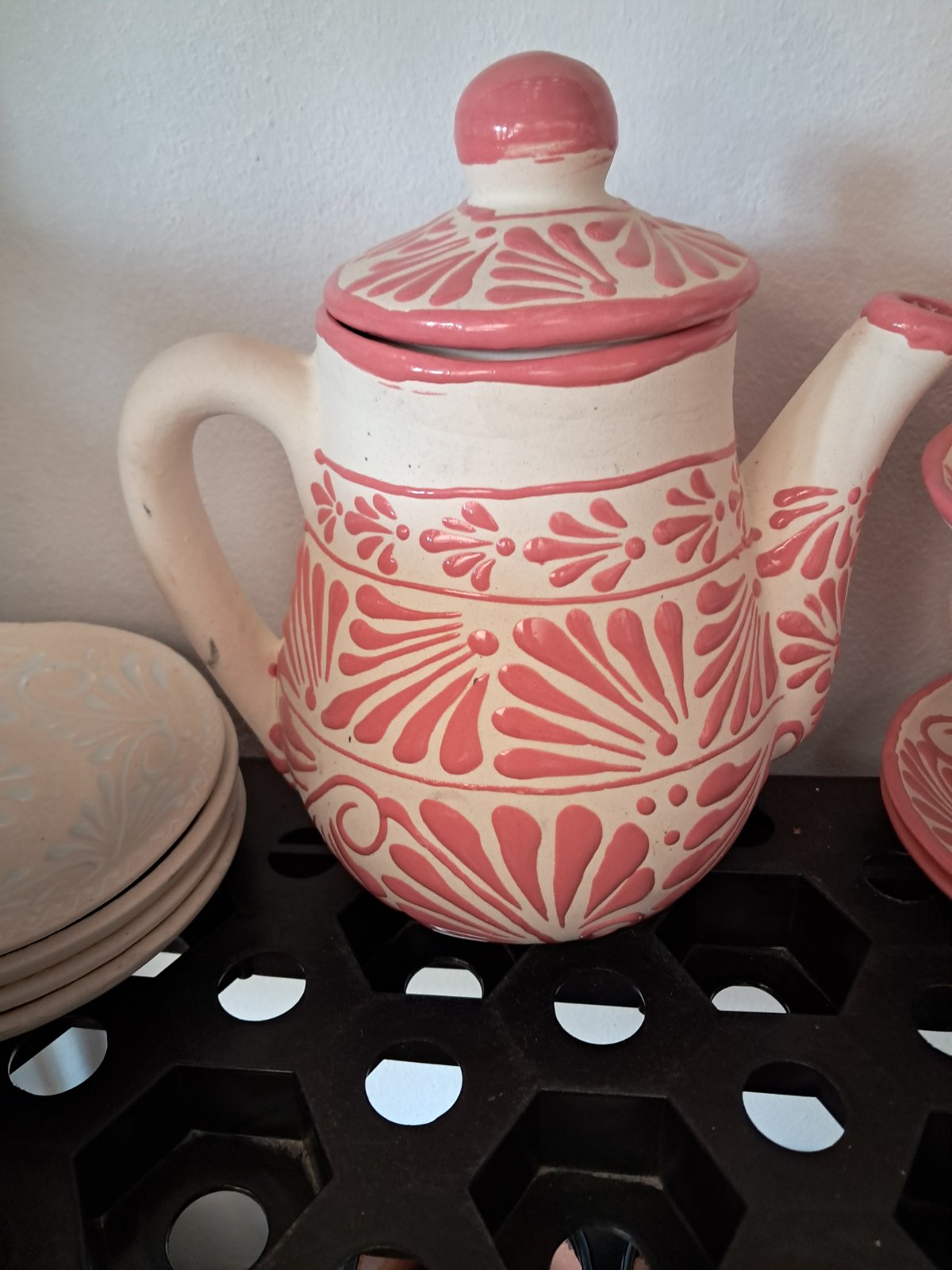 cafetera color rosa