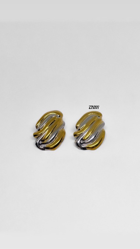 ARETES BICOLOR ACERO ABIO
