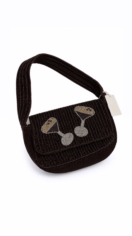BOLSA CAFÉ TERCIOPELO