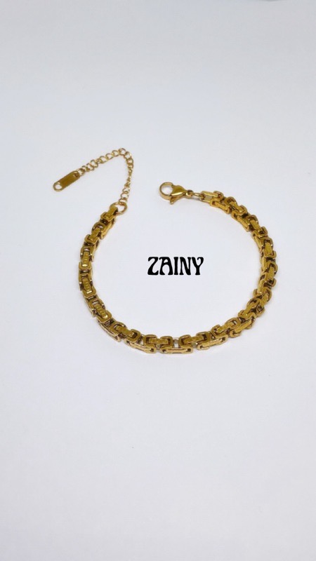 PULSERA ACERO DORADA PACH