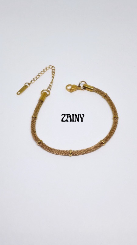 PULSERA ACERO DORADA PMYD