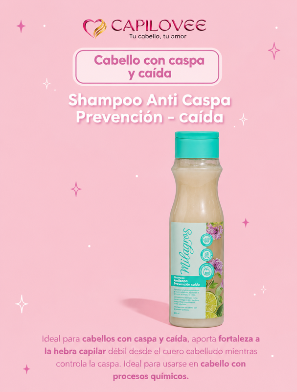 Shampoo anti-caspa Milagros