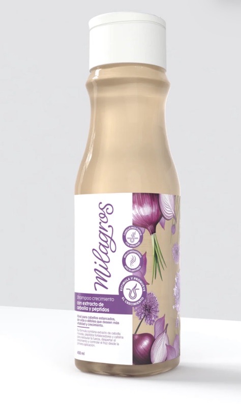 Shampoo de cebolla (con péptidos) Milagros