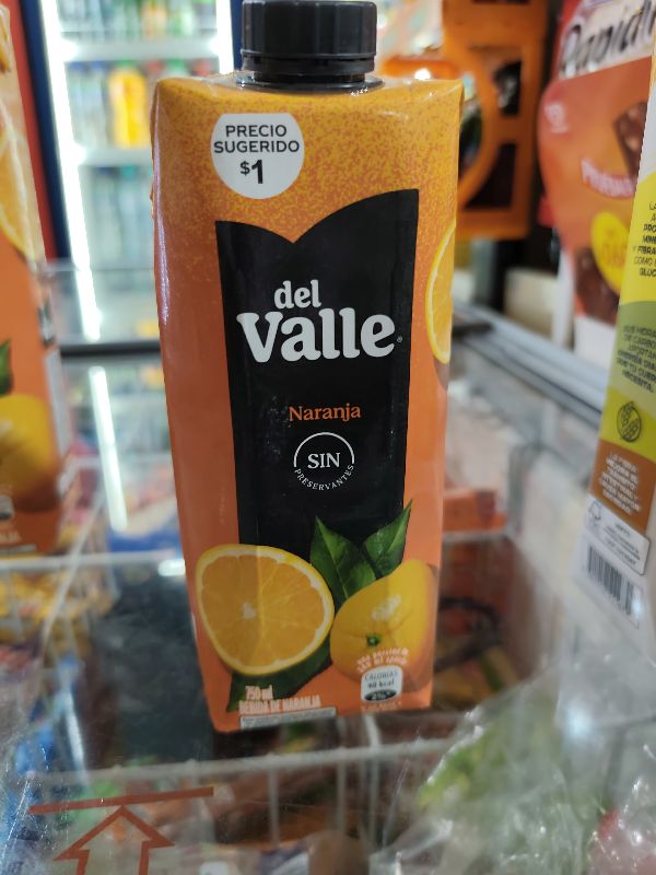 Del valle 750 ml Naranja