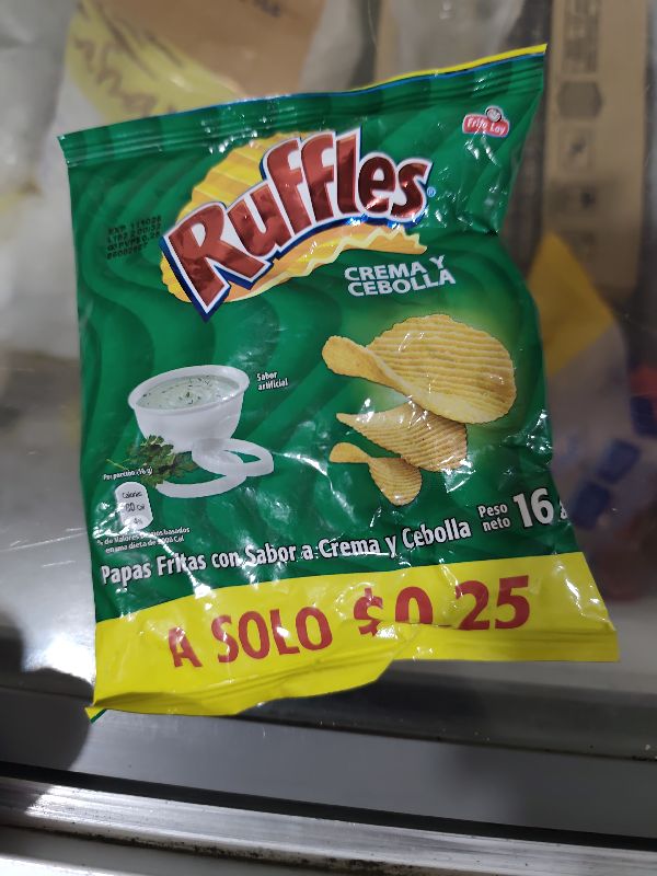 Ruffles Crema y Cebolla Pequeña