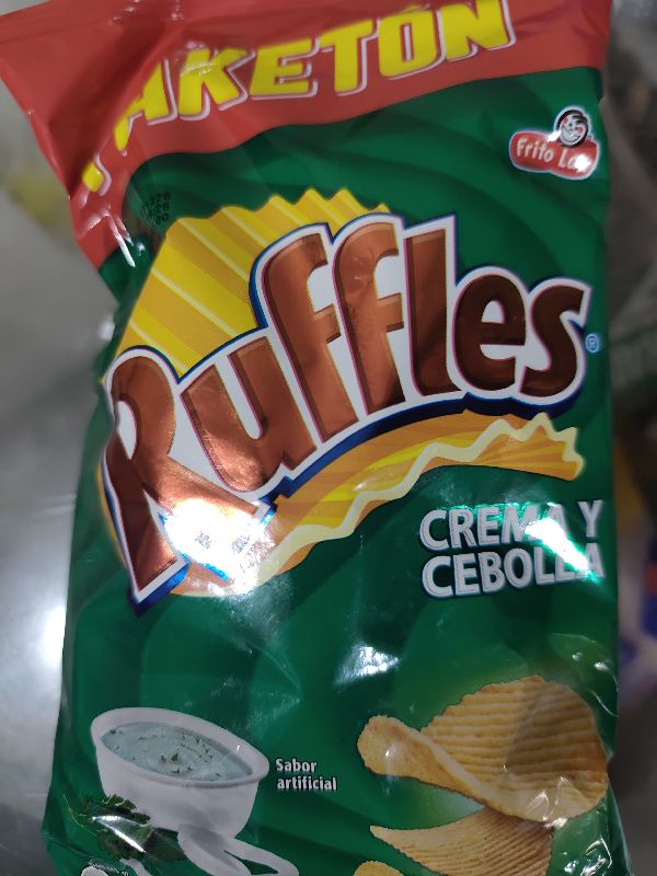 Ruffles Crema y Cebolla Grande