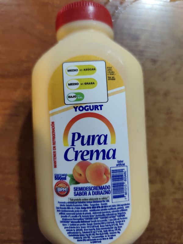 Pura crema durazno