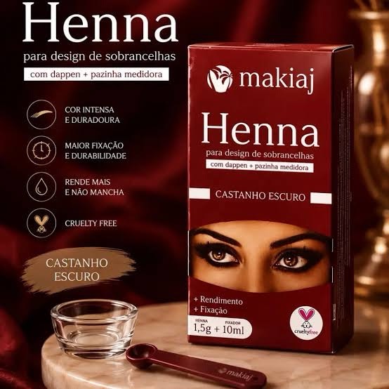 Henna para Cejas Makiaj Castaño Oscuro