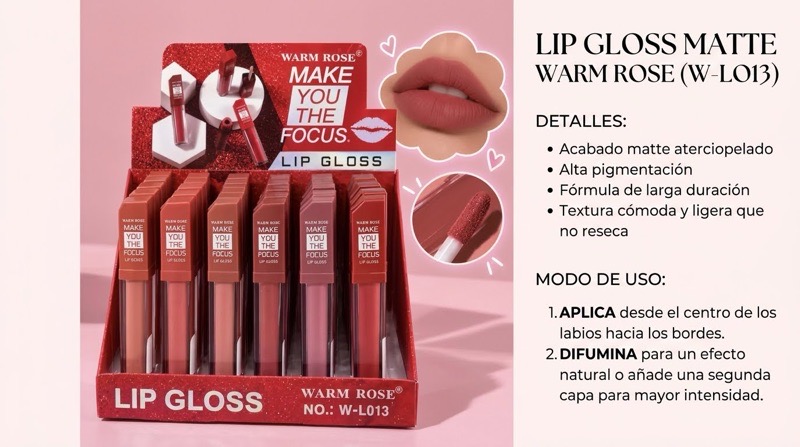 Labial Matte Warm Rose