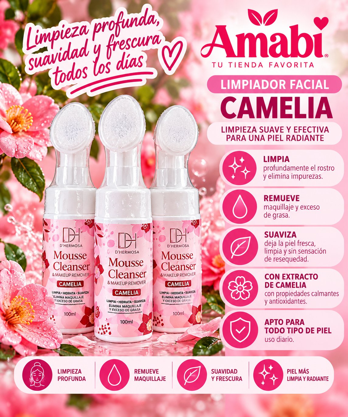 Limpiador Facial D’Hermosa Camelia