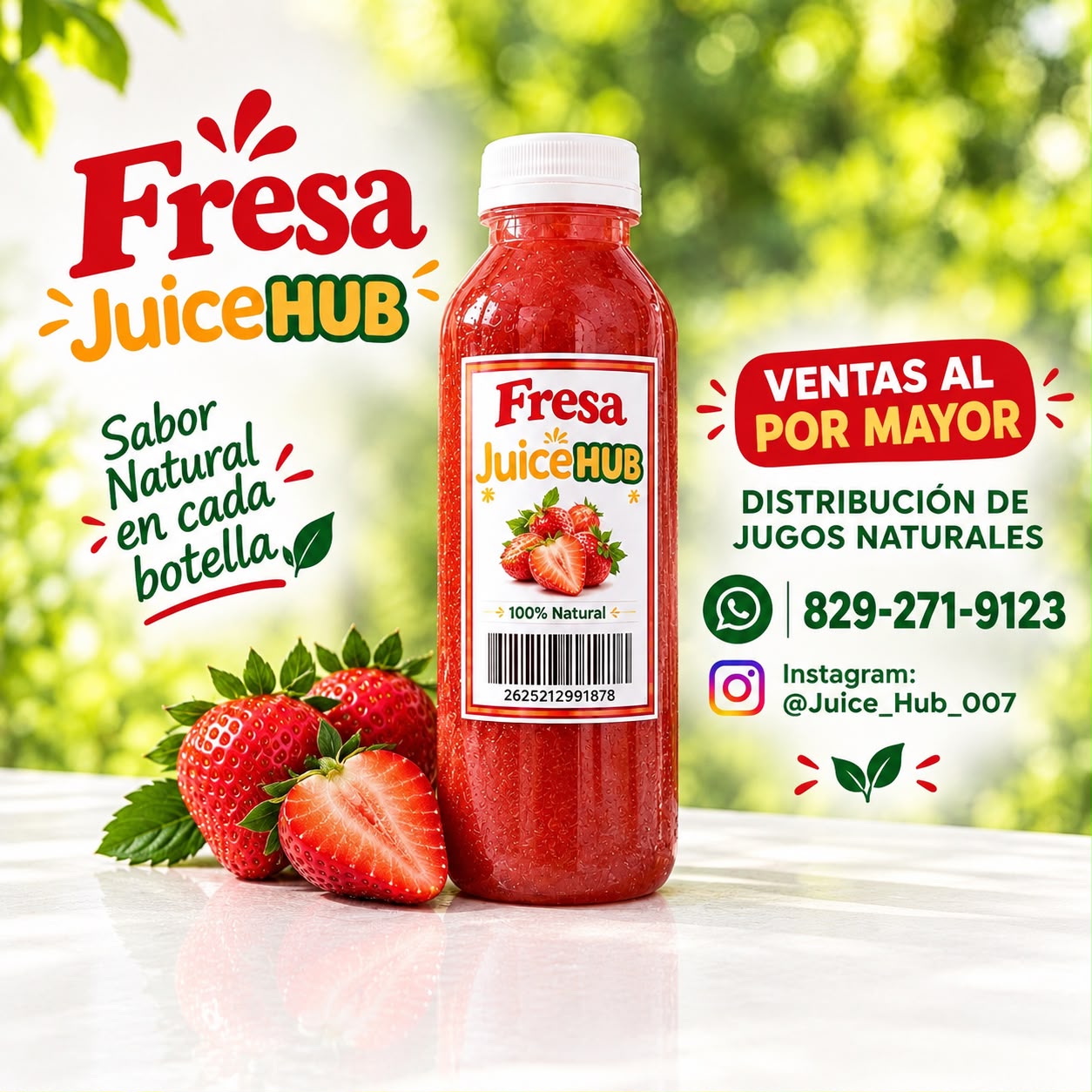 JUGO DE FRESA
