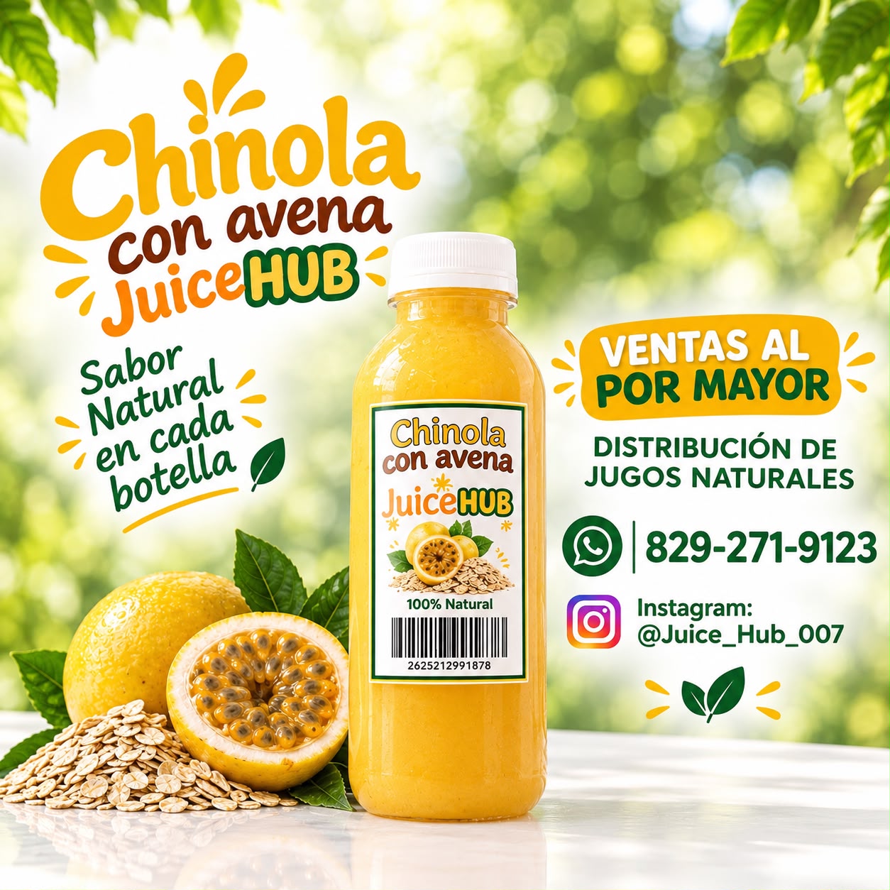 JUGO CHINOLA CON AVENA