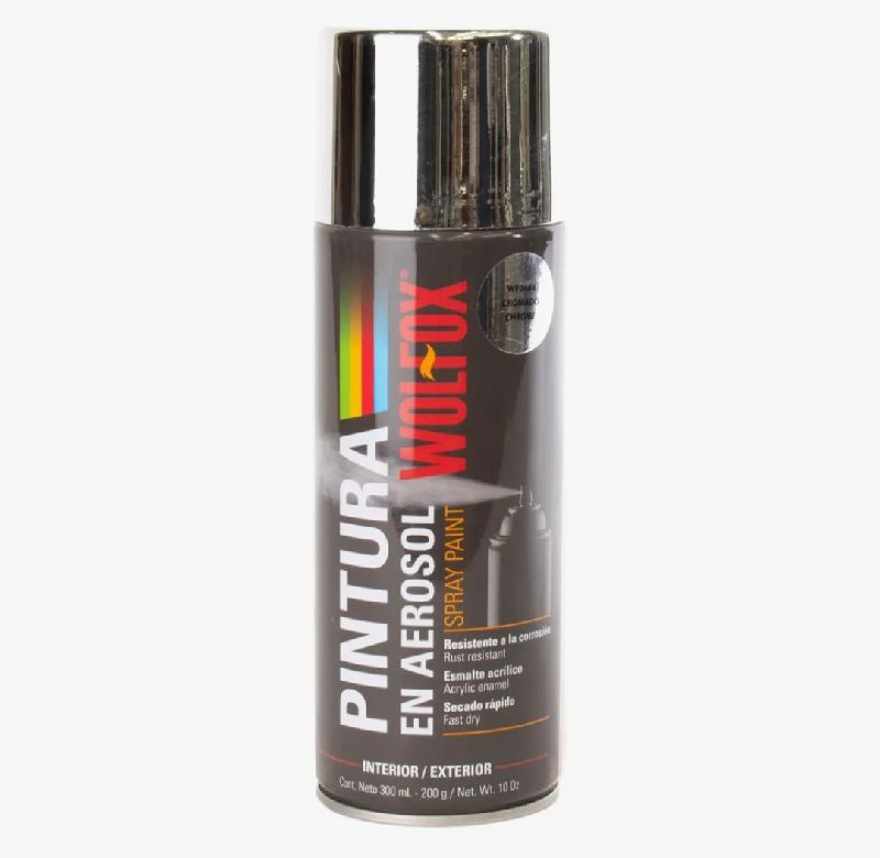 aerosol cromado