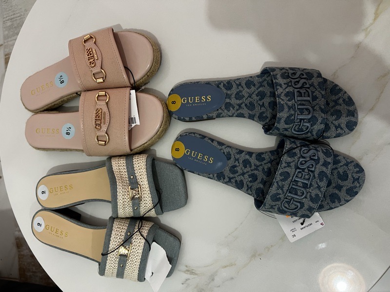 sandalia güera azul con beige de taquito
