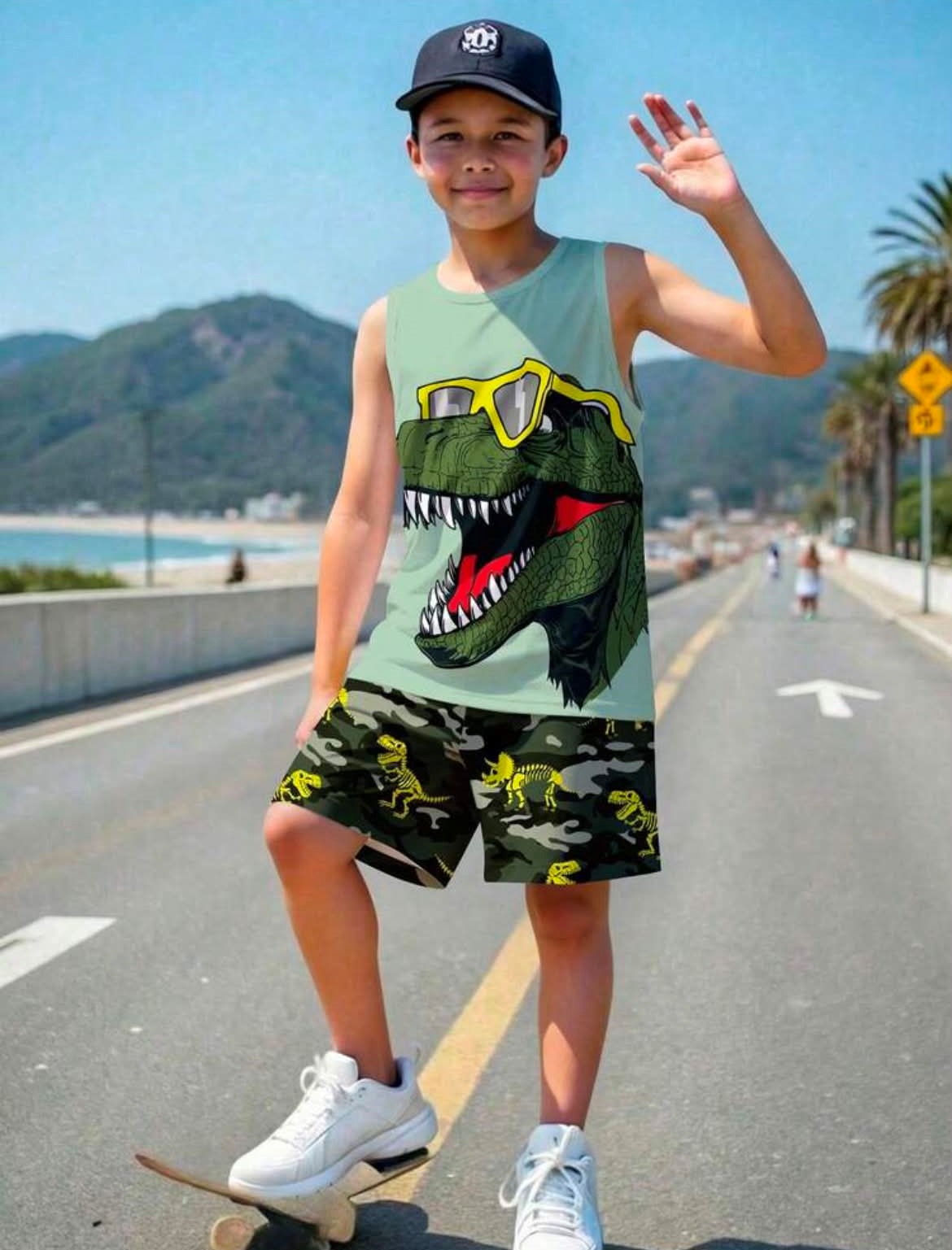 Conjunto DINOSAURIO Shot niño
