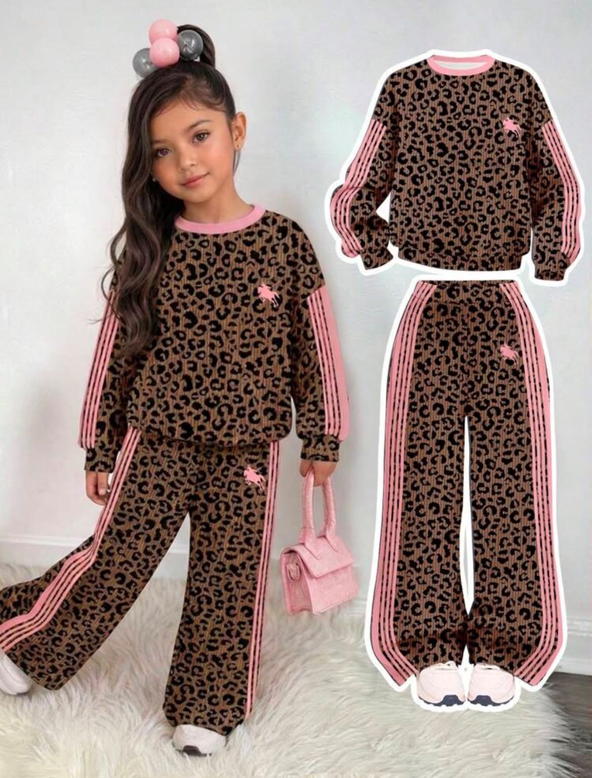 Conjunto tipo Adidas Animal Print pantalon y sueter
