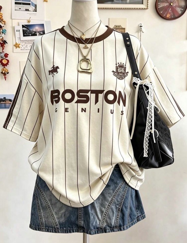 Tshirt Oversize Boston Dama