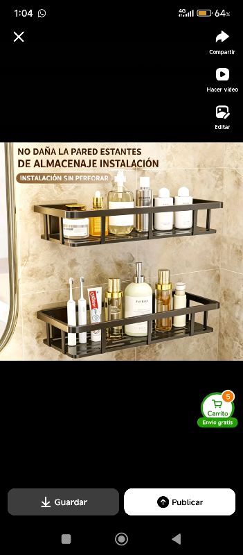 Estante de baño