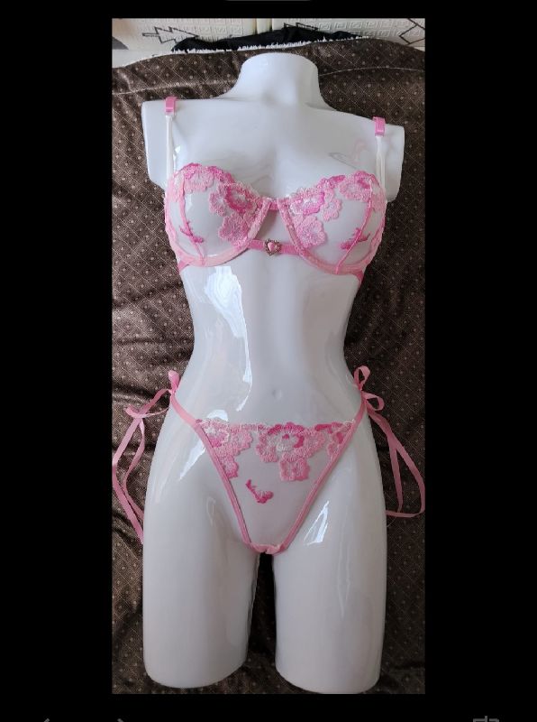 LENCERÍA MALLA ULTRA FINA ROSA TALLA M