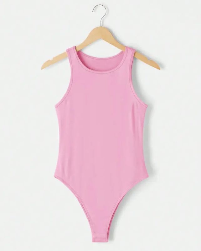 BODY SIN MANGA ROSA TALLA M