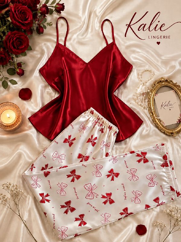 PIJAMA SATIN DULCE ENCANTO TALLA M