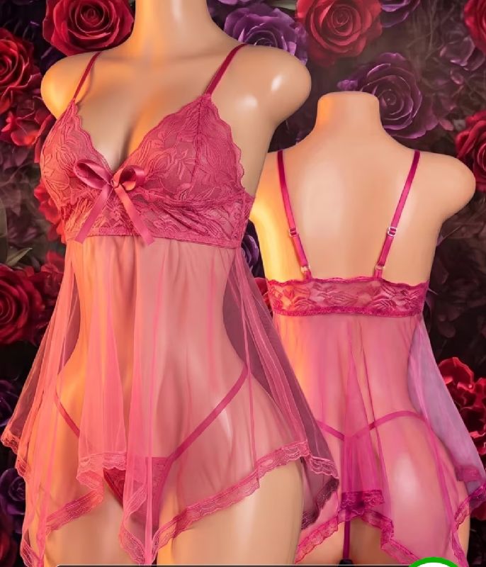 BABYDOLL FUSCIA TALLA UNICA