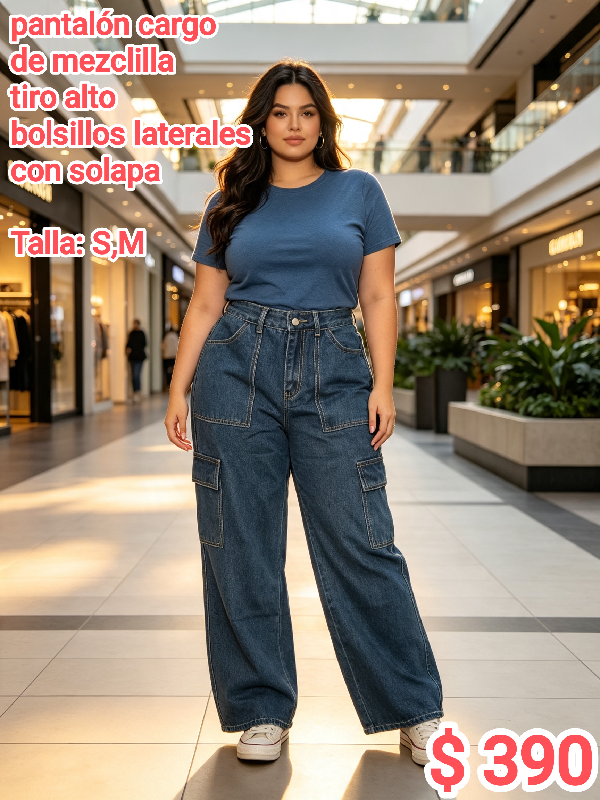 pantalón holgado dama