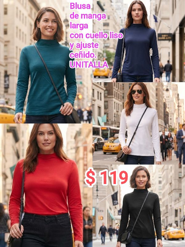 blusa manga larga