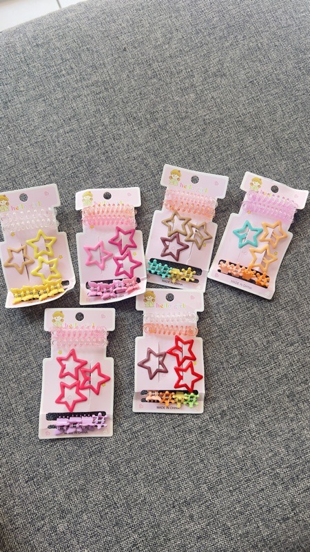 Broches estrellas colores