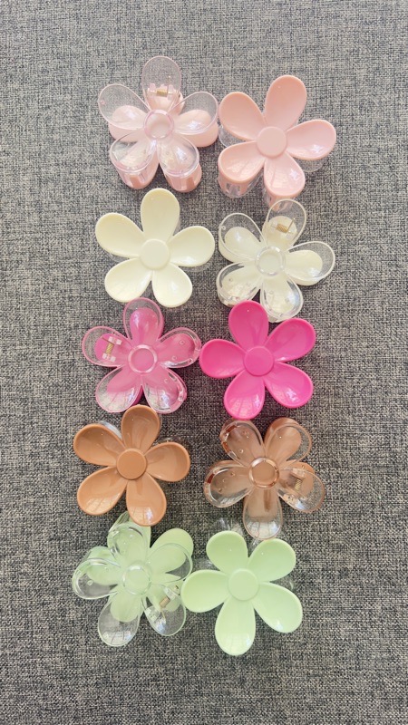 pinza flor bicolor