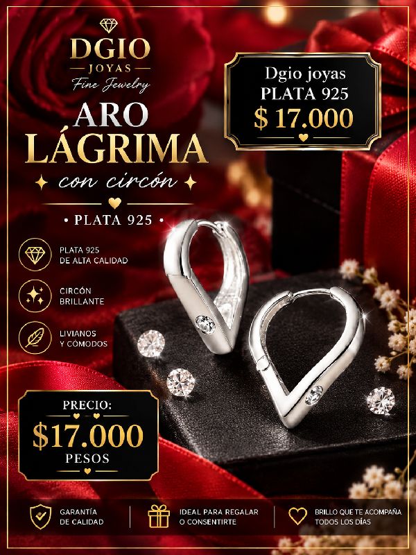 aros lagrima