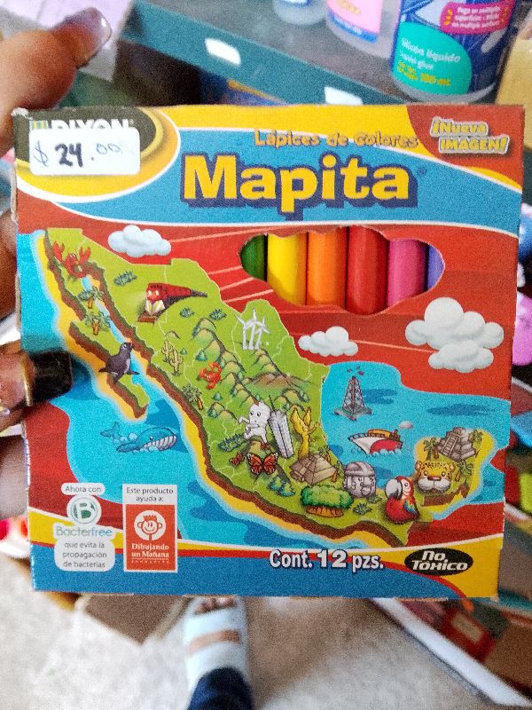 lapiz de madera mapita corto 12pz