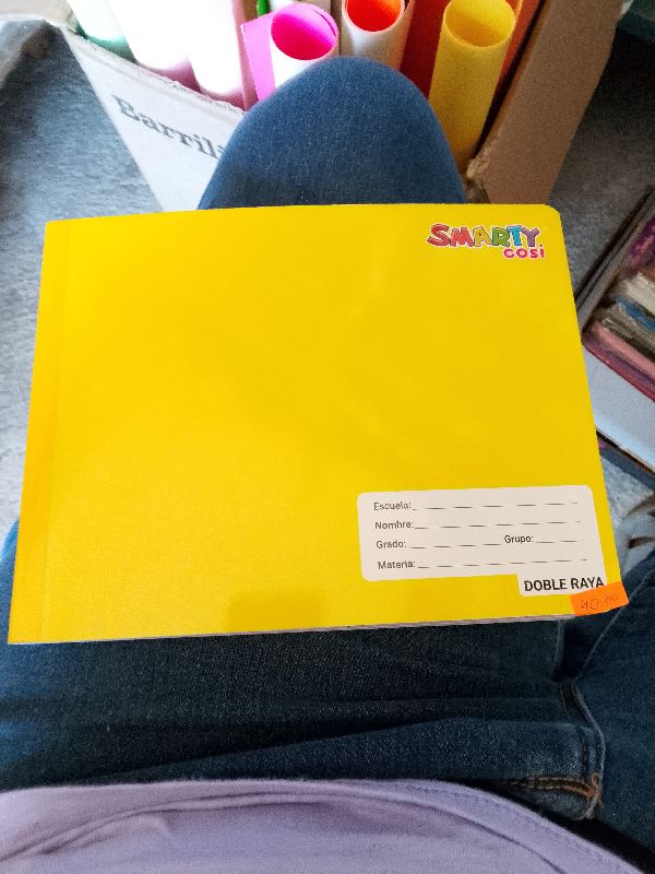 cuaderno cosido doble raya smarty