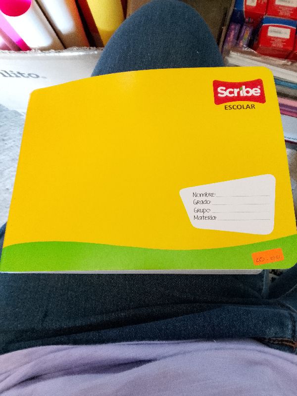 cuaderno raya scribe grapa