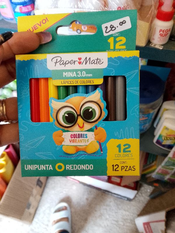 colores paper mate corto 12pz