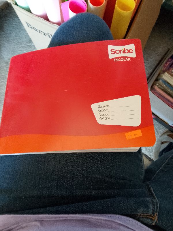 cuaderno doble raya scribe grapa