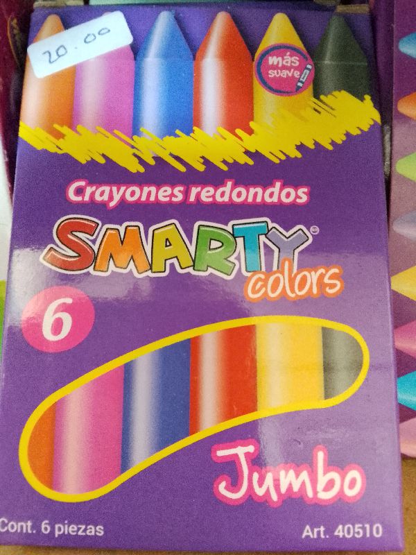crayones smarty jumbo 6pz