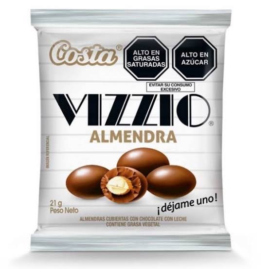 CHOCOLATE VIZZIO ALMENDRA 19.2 g