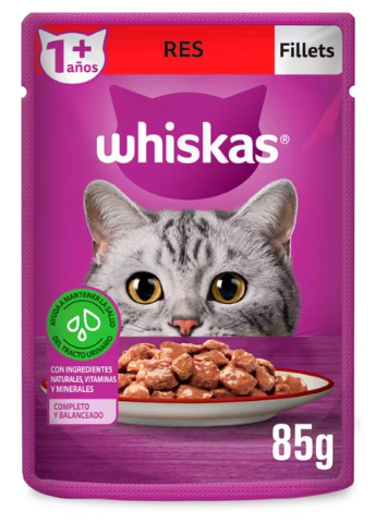 Alimento Húmedo para Gato Whiskas 85 g