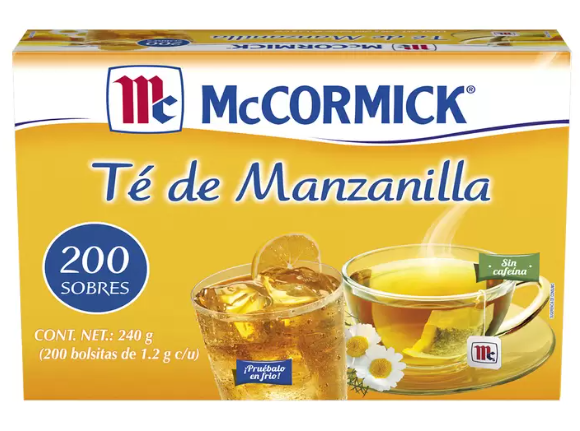 McCormick Té de Manzanilla 200 sobres