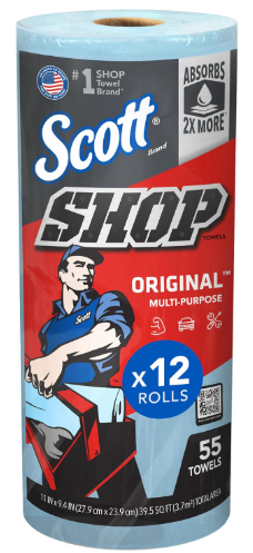 Toalla azul Scott shop c/55pzas
