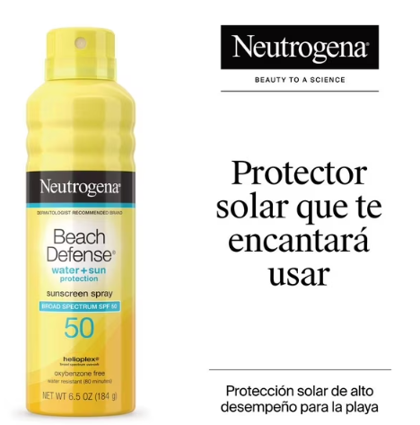 Protector Solar Neutrogena Beach Defense  Spray FPS 50 de 180g